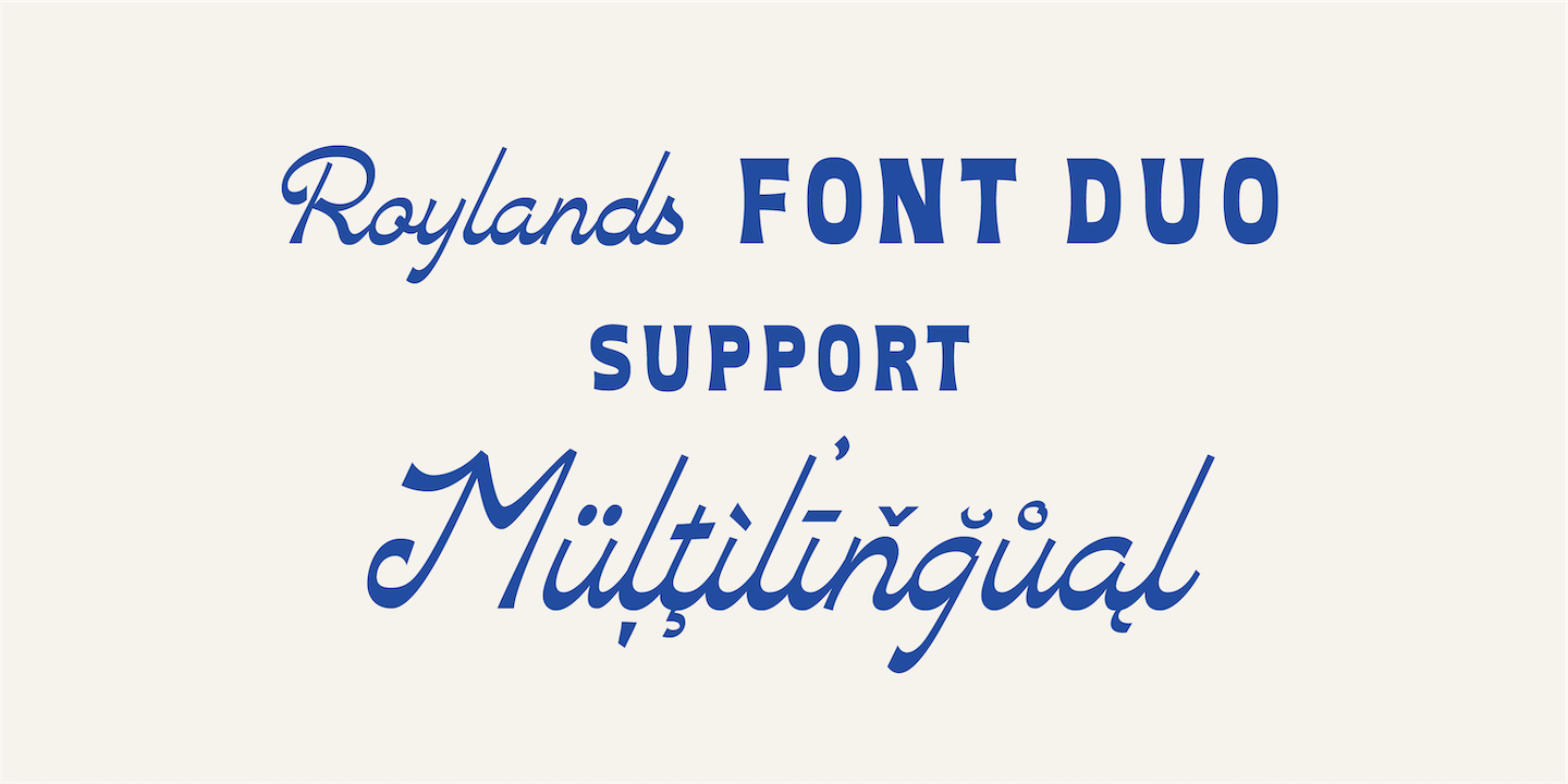 Roylands Font Duo